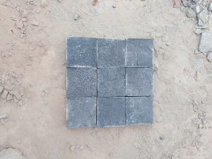 Zhanjiang Black Basalt Natural Split Cube Stone