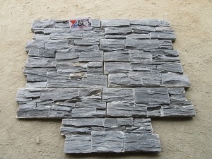 Natural Culture Black Cement Stone For Wall Cladding