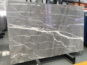 Vietnam Grey Marble With White Lines Grey Marble Slab Interior Floor