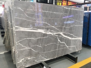 Vietnam Grey Marble With White Lines Grey Marble Slab Interior Floor