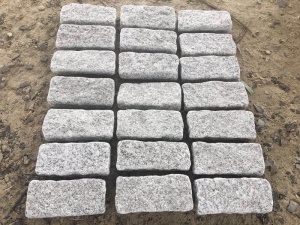 China Grey Granite Cube G623 Tumbled Cobble Stone