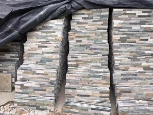 Blue Quartzite Culture Stone Stacked Feature Wall Vaneer