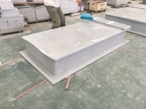 Grey Granite Bianco Crystal G603 Romania Monument Gravestone