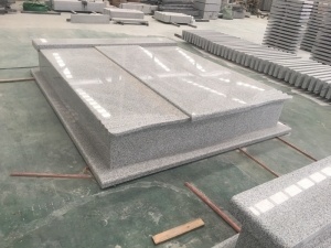 Grey Granite Bianco Crystal G603 Romania Monument Gravestone