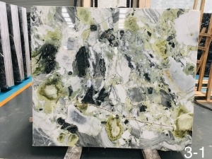 Ice Cold Jade Green Luxury Big Marble Slab