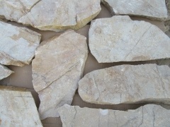 China Golden Yellow Crazy Paver Wall Cladding