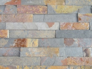 China Multicolour Blue Slate Culture Stone Wall Cladding