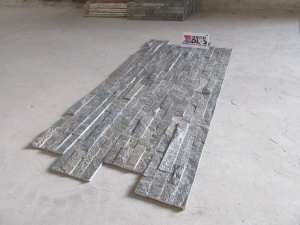 China Dark Grey Quartzite Culture Stone Venee