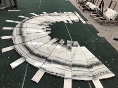 Panda White Marble Flooring Tile Polished Wall Cladding Panel
