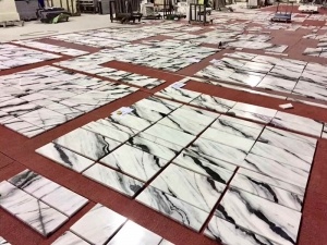 Panda White Marble Flooring Tile Polished Wall Cladding Panel