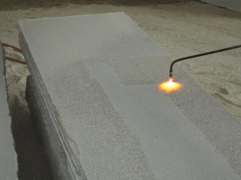 How to maintain the flamed surface finished stone.